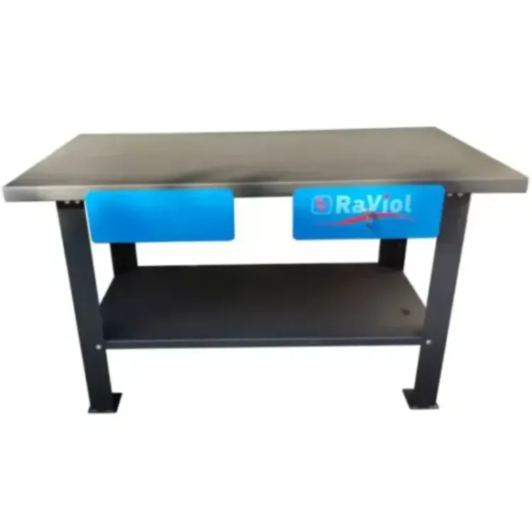 Bancada de Trabalho Metálica 2 gavetas RAVIOL BT140 1400x700 mm Bancada de Trabalho Metálica 2 gavetas RAVIOL BT140 1400x700 mm -chavevertical.com